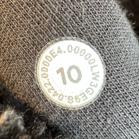 NWOT Lululemon Full Zip Collarless Testured Fleece Black Size 10 - Picture 12 of 12